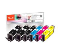 Multi Pack Plus - Pack de 6 - S - noir, jaune, cyan, magenta, photo noire - compatible - cartouche d'encre - pour Canon PIXMA iP8750, iX6850, MG5550,