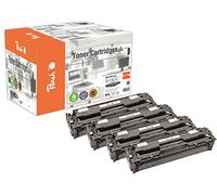 Peach Multipack de cartouches Compatible Canon CRG-718 1x3500+3x2800 pages Pack de 3 Noir G