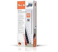 Peach Baguettes Plastique à Anneaux 6 mm, pour 25 Feuilles A4, Blancs