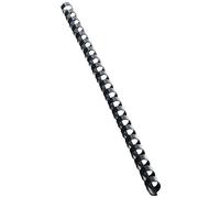 Peach PB408-02 Lot de 100 reliures en plastique Noir Format A4 8 mm 45 feuilles