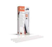 Peach PB410-01 Lot de 100 reliures en plastique Blanc Format A4 10 mm 65 feuilles