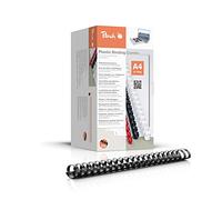 Peach PB444-02 Lot de 50 Peignes de reliure plastique Noir Format A4 44 mm 440 feuilles
