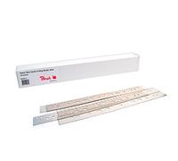 Peach pb500-01 Bande Porte-documents pour fil reliures DIN A4, 31 trous de perforation, 100 Pièces, Transparent