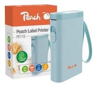 Peach "PE110 imprimante pour étiquettes Thermique directe 203 x 203 DPI 60 mm/sec Sans fil Bluetooth, Imprimante d''étiquettes"