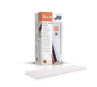 Peach Peignes de reliure PB414-01 14 mm A4 - Blanc