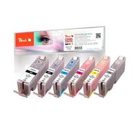 Peach PI100-312 cartouche d'encre Photo noire, Photo cyan, Photo gris, Photo magenta, Jaune photo
