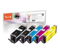 Peach PI100-356 cartouche d'encre Compatible Noir, Cyan, Magenta, Jaune 5 pièce(s)