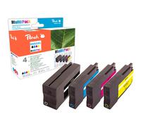 Peach PI300-728 cartouche d'encre 4 pièce(s) Compatible Rendement élevé (XL) Noir, Cyan, Magenta, Jaune