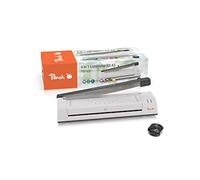 Peach Plastifieuse 4 en 1 A3 avec coins arrondis, cutter, films plastifieuses - ABS - Prêt à l'emploi en 3-5 minutes - 2 x 125 microns - 250 mm/min - Plastifieuse à chaud et à froid - PBP420