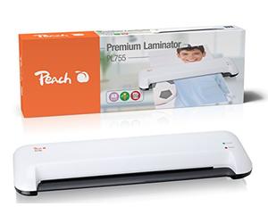 Peach Plastifieuse A3 - deux fois plus rapide que les autres - Plastifie un côté A3 par minute - Convient pour tous les films PL755A courants