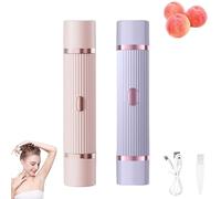 Peach Please Dual Head Electric Razor, 2025 New Peach Please 3.0 Dual Head Shaver, Wet/Dry Womens Electric Shaver for Legs, Painless Hair Removal for Face, Body(Pink+Purple)