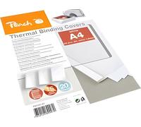 Peach Pochettes thermorelieuses blanches pour 15 feuilles A4 20PK