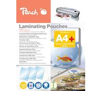 Peach PP525-21 de s plastifier DIN A4, 125 mic, brillant, abheftbar, Lot de 100