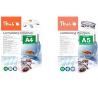Peach PP580-50 Films à plastifier Peach A4 216x303mm 80mic 5x100 films