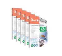 Peach PP580-53 Lot de 500 pochettes de plastification A5 2 x 80 microns | Pochettes de plastification de qualité supérieure, format A5, transparentes, compatibles avec les appareils de tous les