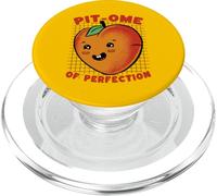 Peach Pun Perfection Funny Fruit Lover Humour PopSockets PopGrip pour MagSafe