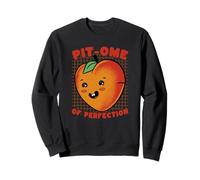 Peach Pun Perfection Funny Fruit Lover Humour Sweatshirt