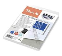 Peach PW079-07 Lot de 60 reliures métalliques pour 20 documents DIN A4 8 mm