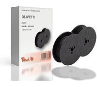 Peach Ruban encreur en nylon pour remplacer les olivetti, noir, 13 mm/10 m