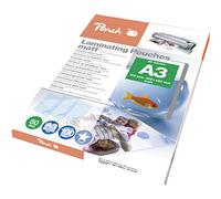 Peach S-PP580-15 Lot de 100 pochettes de plastification A3-80 mic Mat Compatible avec les appareils de toutes marques