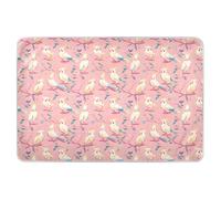 Peach Simple Birds Alèses de lit réutilisables très absorbantes, étanches, à séchage rapide, pour incontinence des enfants, 132,1 x 86,4 cm (L x l)