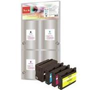 Peach Spar Pack - Pack de 4 - Capacité XL - noir, jaune, cyan, magenta - compatible - cartouche d'encre (alternative pour : HP 932XL, HP 933XL) - pour HP Officejet 6100, 6600 H711a, 6700, 7110, 7510, 