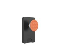 Peach Tangerine Orange Apricot Triangle Art Deco Pattern PopSockets PopWallet pour MagSafe