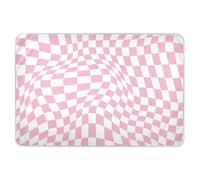 Peach - Tapis à langer déformé à carreaux 3D extra large réutilisable imperméable lavable pour bébé 132,1 x 86,4 cm (L x l)