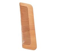 Peach Wood Beard Comb with Sturdy Design | Portable, petite taille pour un transport facile, stimule la croissance des cheveux