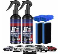 Peachloft Car Spray, Peachloft Nano Car Scratch Repair Sprays, Multi-functional Coating Renewal Agent, 3 in 1 Ceramic Cars Coatings Sprays, Fast-Acting Coating Spray for All Vehicles (2)