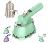 Peachloft Steamer, Handheld Portable Mini Steamer Iron with Digital Display, 120mL Tank, 90° Pivot Handle for Travel Home Dorm Cloth Wrinkle Removal (Green)
