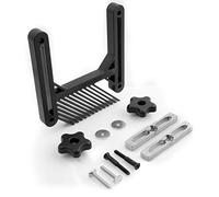 Peachtree Woodworking Supply Planche à plumes simple de luxe avec barre de verrouillage à onglet en aluminium et matériel de boulon en T pour montage sur rail ou onglet idéal pour les scies de table, les routeurs et les scies à ruban