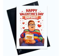 Peachy Antics Carte amusante de Saint-Valentin Derek pour lui et elle - Format A5 - Cadeau pour lui, cadeau de Saint-Valentin - Cadeau Stranger Things SP400