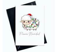 Peachy Antics Carte de Noël amusante en polaire Navidad - Carte de Noël amusante pour lui et pour elle - Carte de Noël fantaisie Rire SP150