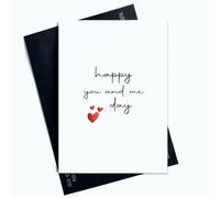 Peachy Antics Carte de Saint-Valentin Happy You And Me pour lui pour elle la fête de Galantine pour un ami AP14