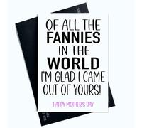 Peachy Antics Carte humoristique pour la fête des mères de tous les fannies dans le monde - Carte fantaisie pour la fête des mères - SP166