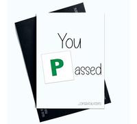 Peachy Antics Cartes de test de conduite amusantes « Well Done Congratulations You Passed Green P Plate AP151 »