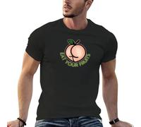 Peachy Ass - Eat Your Fruits T-Shirt Black L
