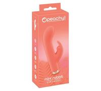 Orion Vibromasseur Rabbit Peachy Mini – Silicone, stimulateur de clitoris 16,5 cm