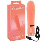 Peachy Mini Ribbed Vibrator-5533010000 Orange Taille Unique