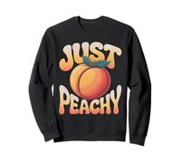 Peachy Vintage Retro Summer Loving Peach Girls Sweatshirt