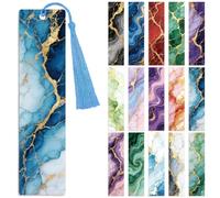 Peacoblue 30 Stickers Marque-Page UV DTF, Motif Marbre