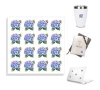 Peacoblue 320pcs autocollants autocollants imperméables 1.7x2cm hortensia pour scrapbooking planificateur calendrier journalisation cadeau décor salle de classe récompenses