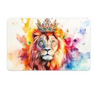 Peacoblue Autocollant de Carte Bancaire Lion couronne coloré Coque Personnalisée pour Carte de Crédit Débit, 4 Styles d'Autocollants Anti-Rayures et Attrayants pour de Transport EBT