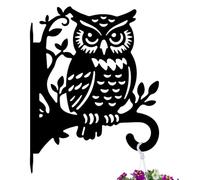 peacoblue Crochet Suspension Plante Métal, Design Hibou sur des Branches