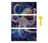 Peacoblue Lot de 3 Autocollants Transfert pour Meuble Grand poulpe