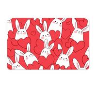 Peacoblue Lot de 4 Autocollants Cartes Bancaires Lapin D’Amour