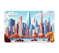 Peacoblue Lot de 4 Autocollants Cartes Bancaires New York
