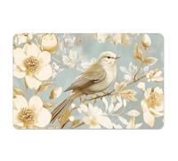 Peacoblue Lot de 4 Autocollants Cartes Bancaires Oiseau Vintage Doré