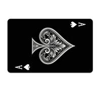 Peacoblue Lot de 4 Autocollants Pour Cartes Bancaires Motif Cartes De Poker Et Fleurs De Pêcher Skin Personnalisé Cover Protection Pour Cartes De Crédit Et Débit, Étanche Résistant Aux Autocollants